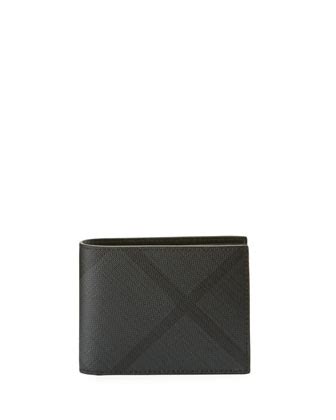 burberry check hipfold wallet brown neiman